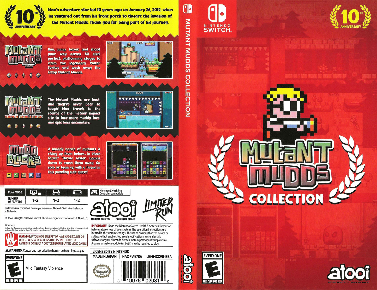 Mutant Mudds Collection Cover Art - WOI Solutions