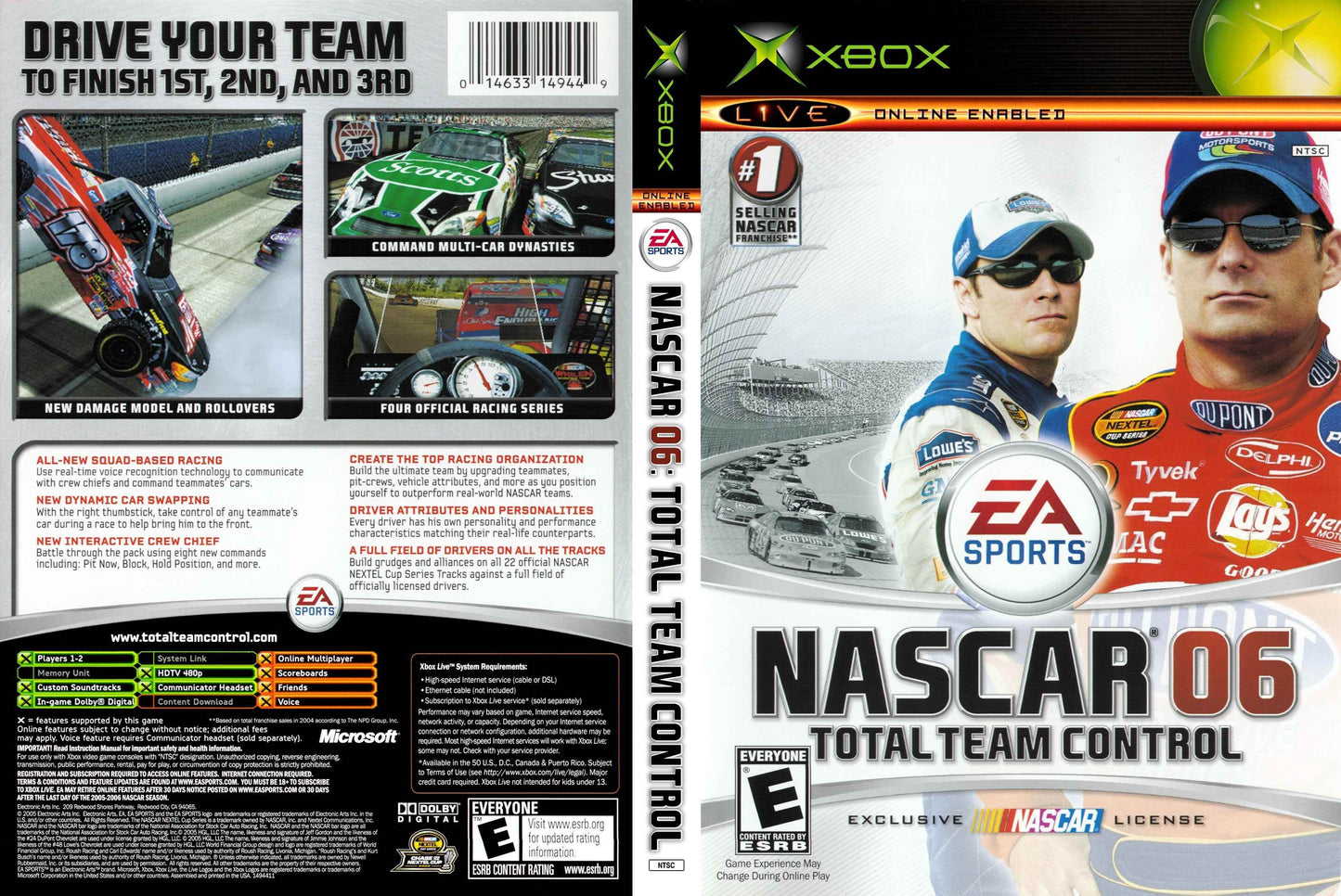 NASCAR 06 Total Team Control Cover Art - WOI Solutions