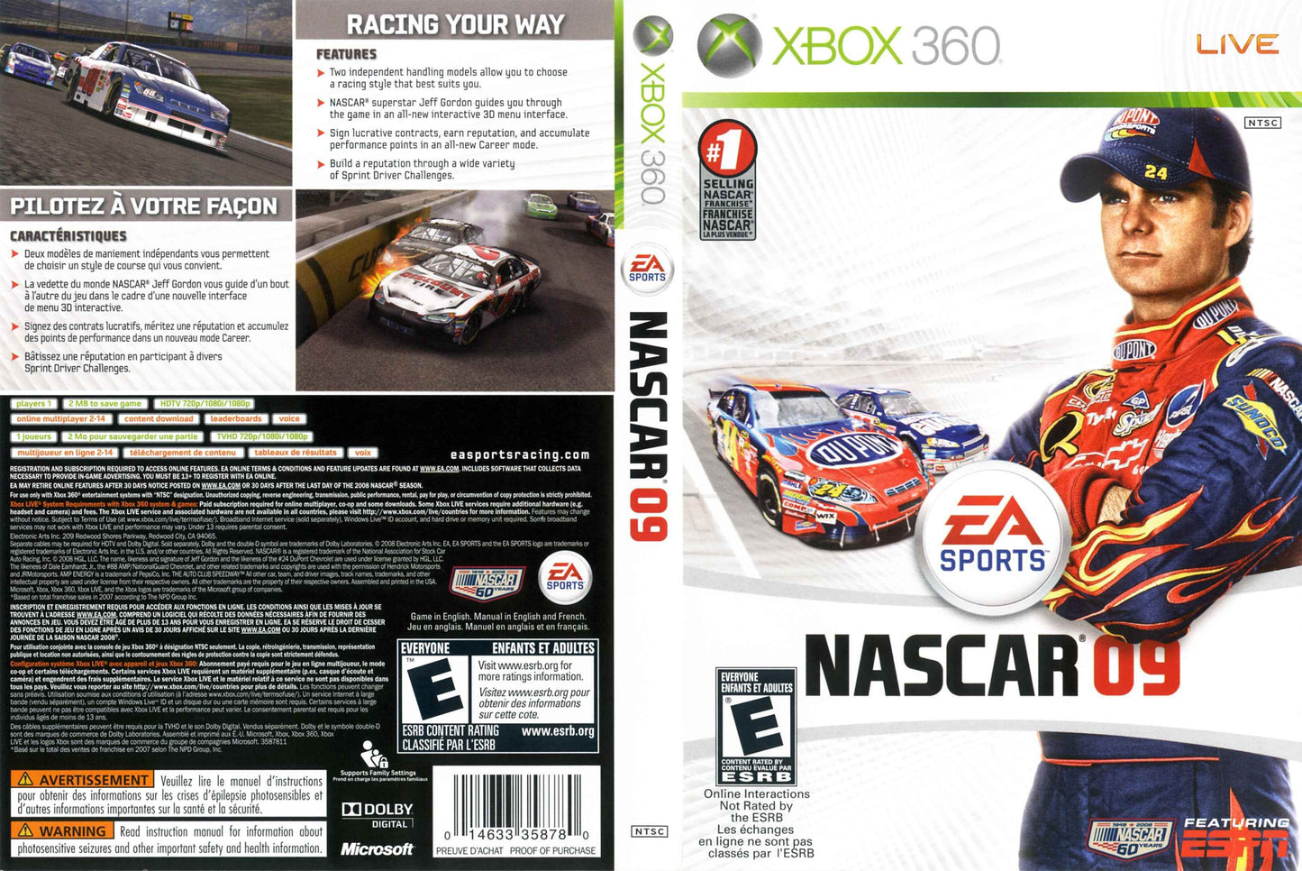 NASCAR 09 Cover Art - WOI Solutions