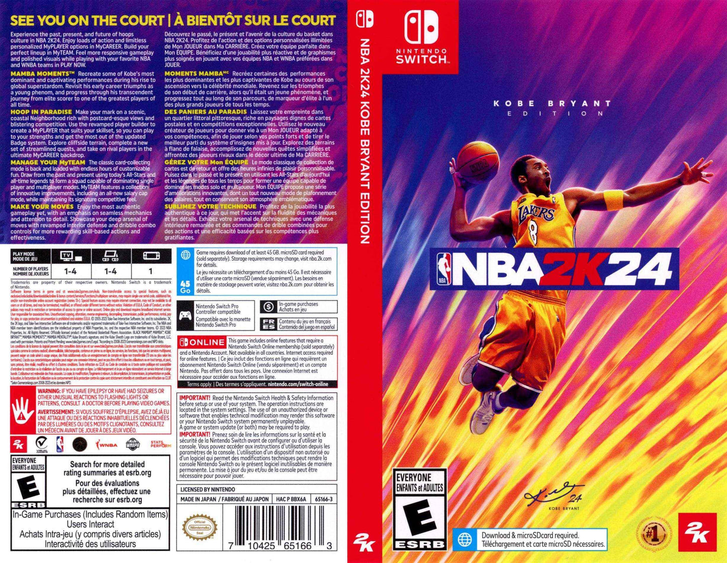 NBA 2K24 Kobe Bryant Edition Cover Art - WOI Solutions