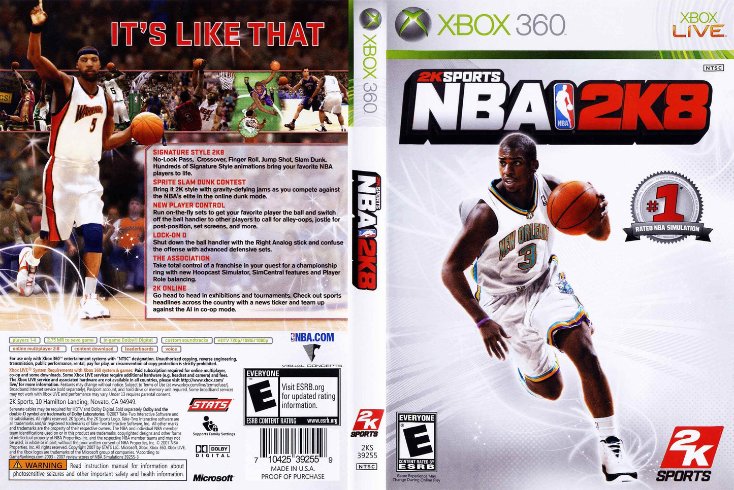 NBA 2K8 Cover Art - WOI Solutions