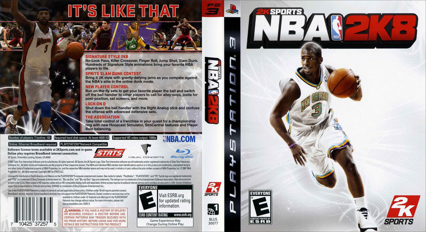 NBA 2K8 Cover Art - WOI Solutions