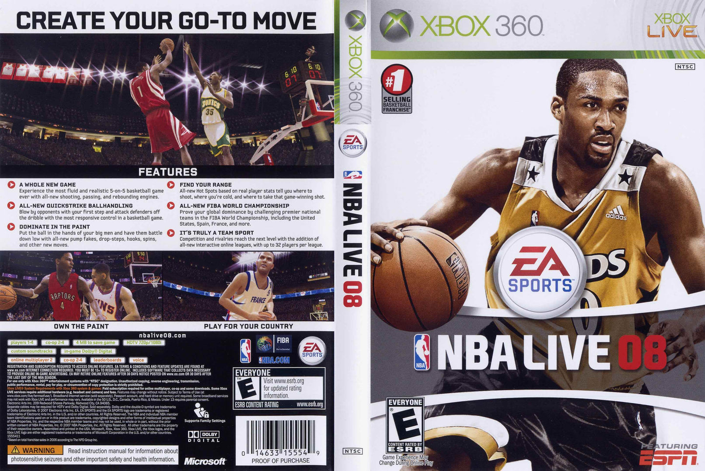 NBA Live 08 Cover Art - WOI Solutions