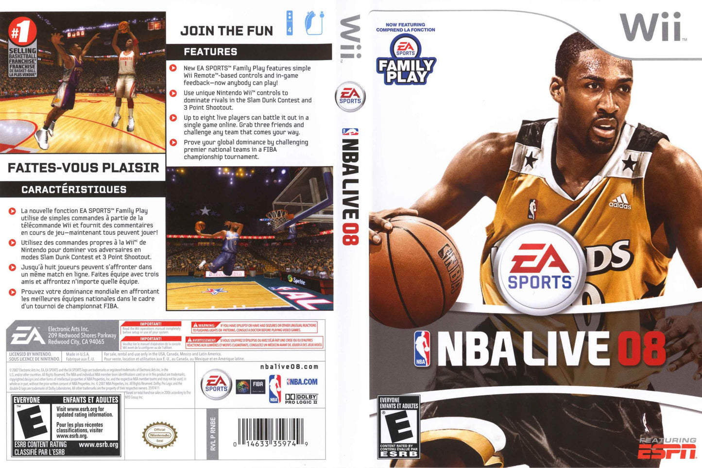 NBA Live 08 Cover Art - WOI Solutions