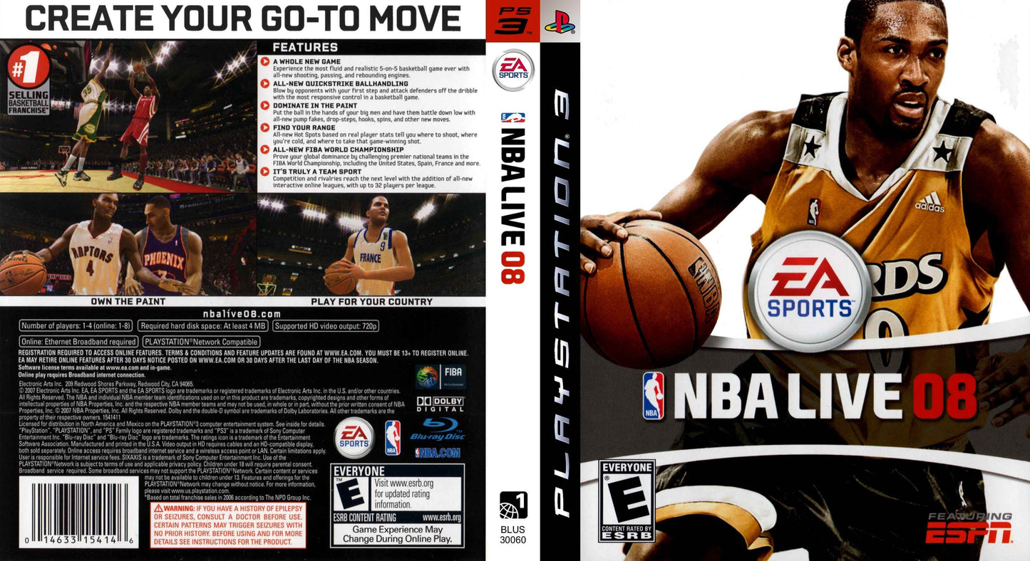 NBA Live 08 Cover Art - WOI Solutions