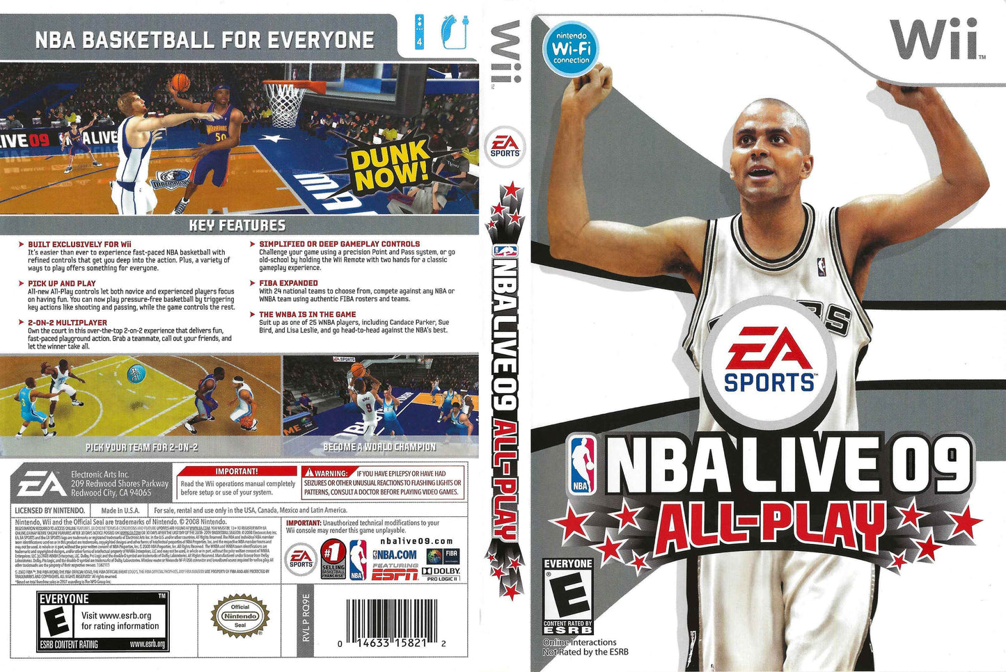 NBA Live 09 All-Play Cover Art - WOI Solutions