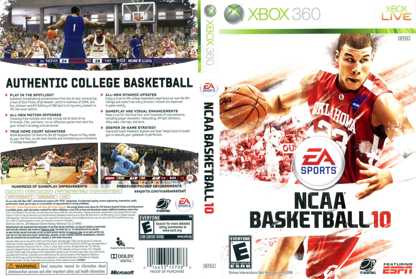 NCAA Basketball 10 Cover Art - WOI Solutions