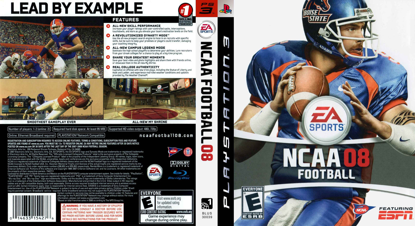 NCAA Football 08 Cover Art - WOI Solutions