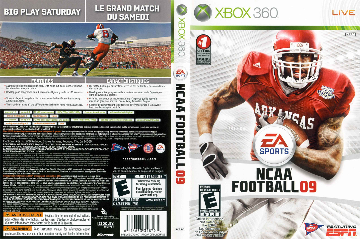 NCAA Football 09 Cover Art - WOI Solutions