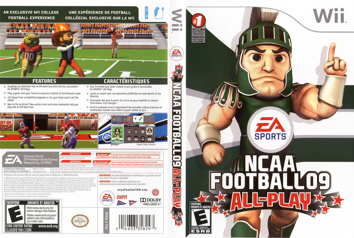 NCAA Football 09 All-Play Cover Art - WOI Solutions