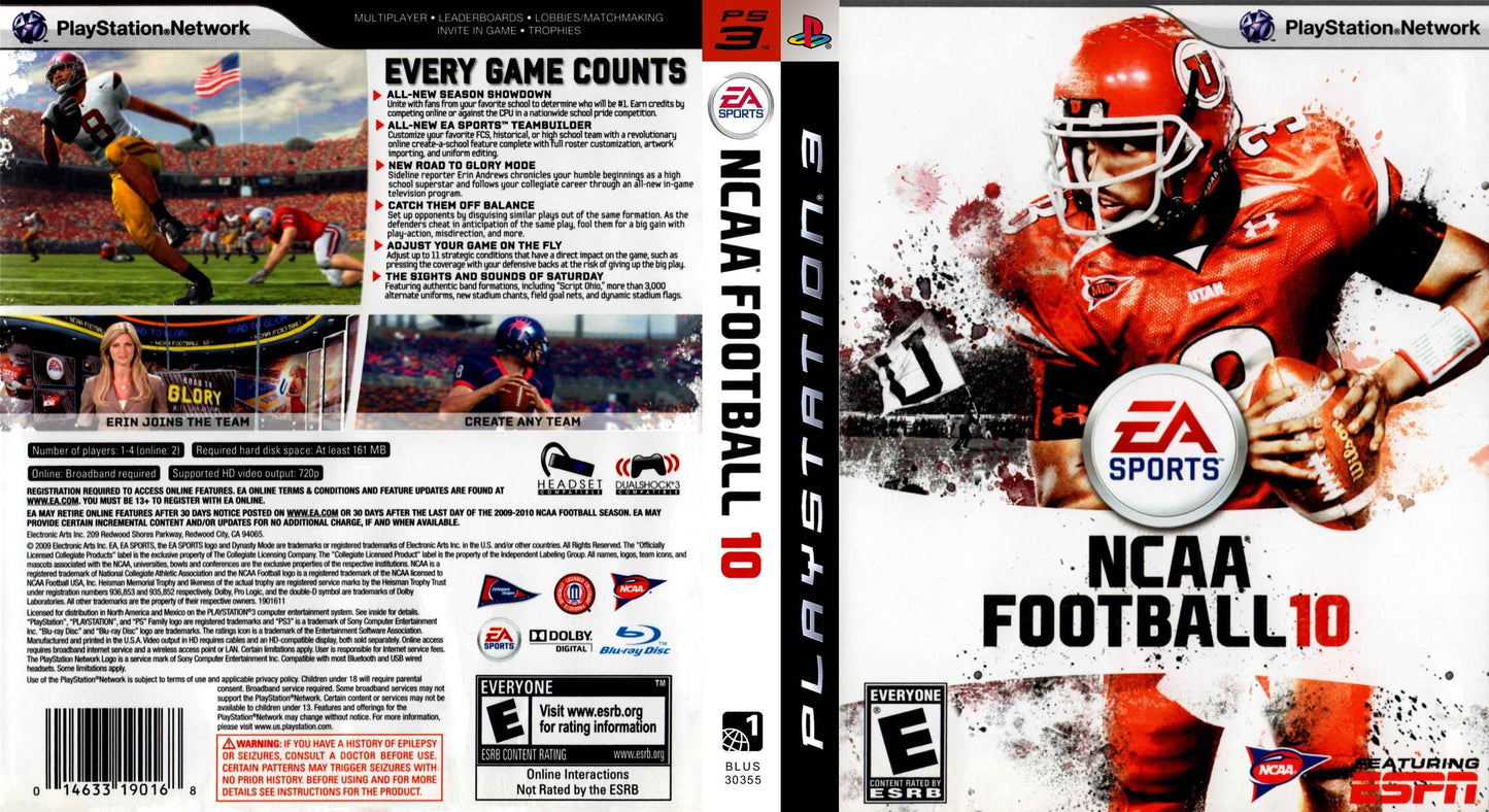 NCAA Football 10 Cover Art - WOI Solutions