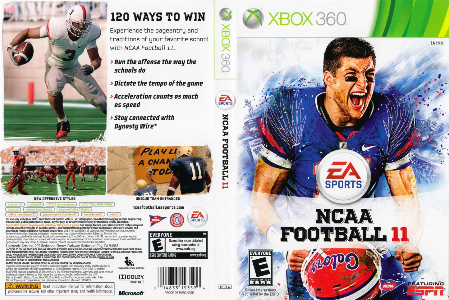 NCAA Football 11 Cover Art - WOI Solutions