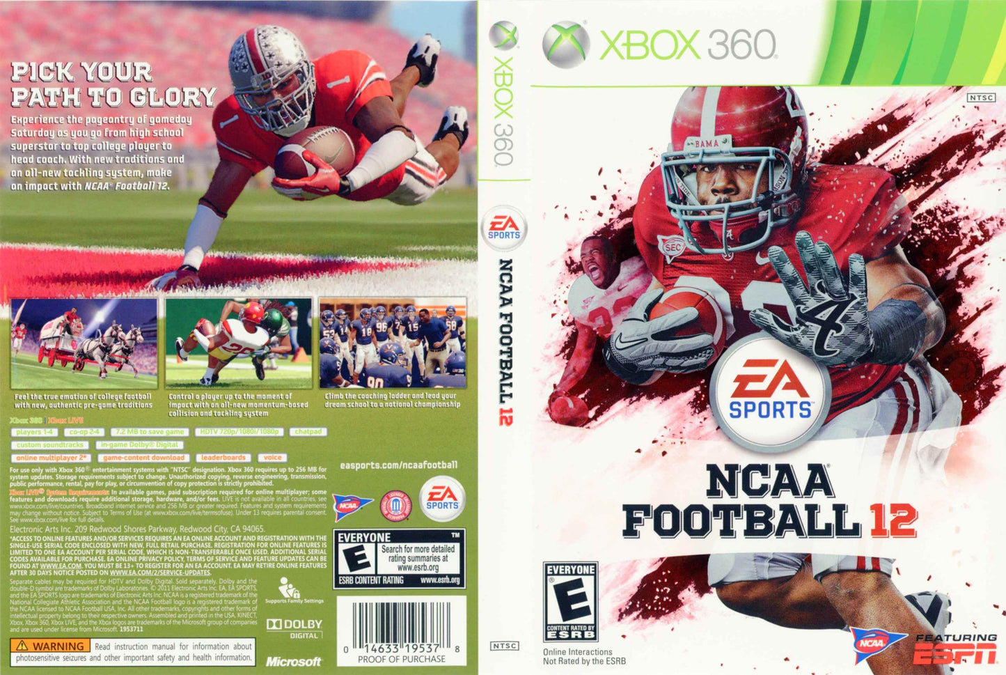 NCAA Football 12 Cover Art - WOI Solutions