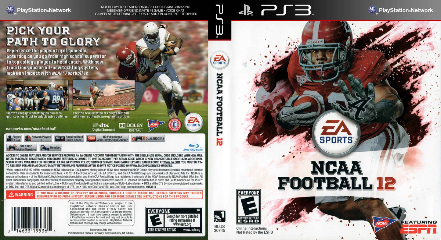 NCAA Football 12 Cover Art - WOI Solutions