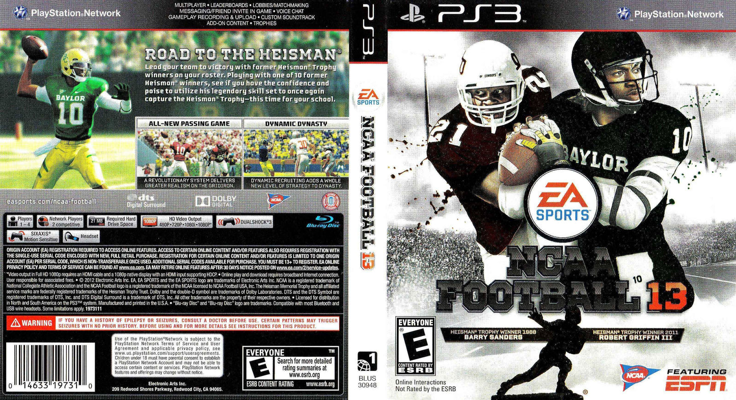 NCAA Football 13 Cover Art - WOI Solutions