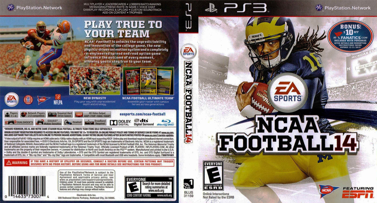 NCAA Football 14 Cover Art - WOI Solutions