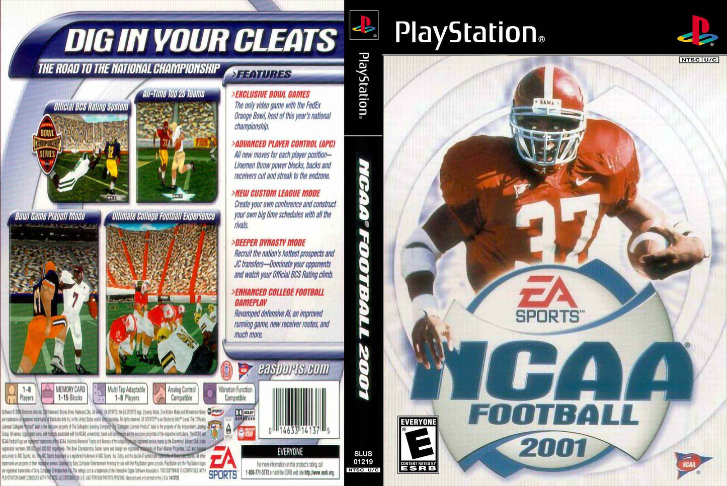 NCAA Football 2001 Cover Art - WOI Solutions