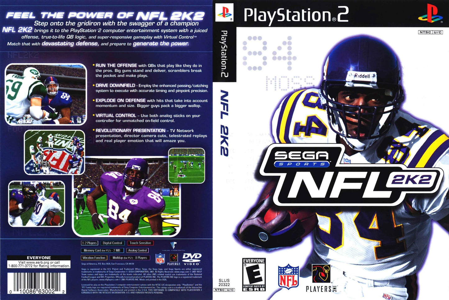 NFL 2K2 Cover Art - WOI Solutions