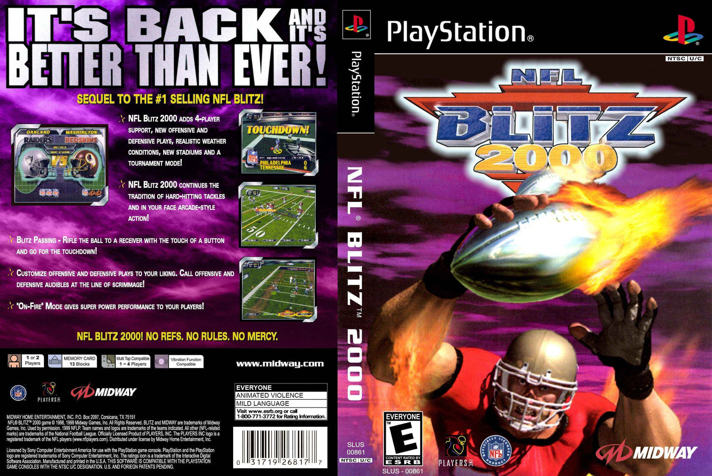 NFL Blitz 2000 Cover Art - WOI Solutions