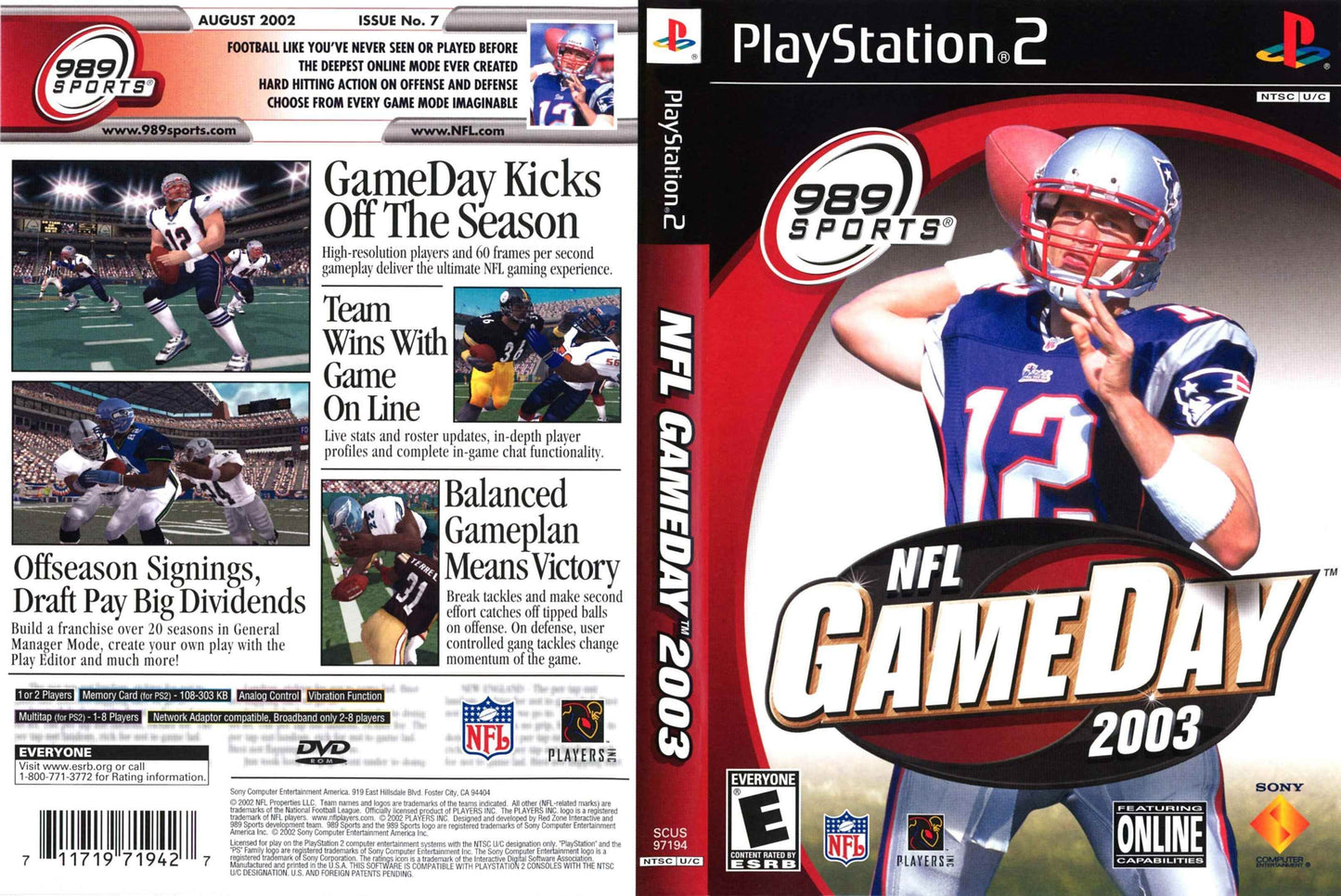 NFL GameDay 2003 Cover Art - WOI Solutions