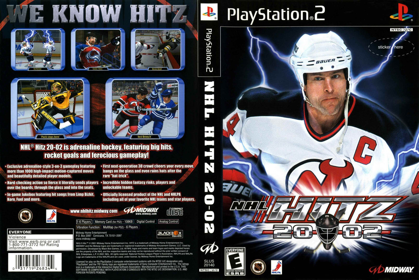 NHL Hitz 2002 Cover Art - WOI Solutions