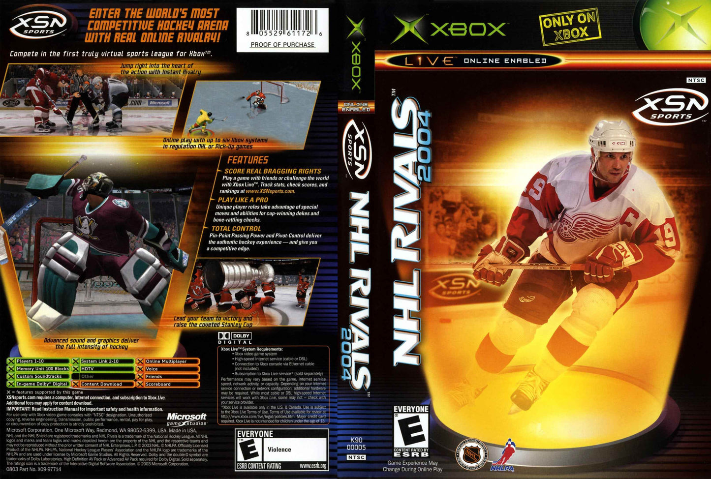 NHL Rivals 2004 Cover Art - WOI Solutions