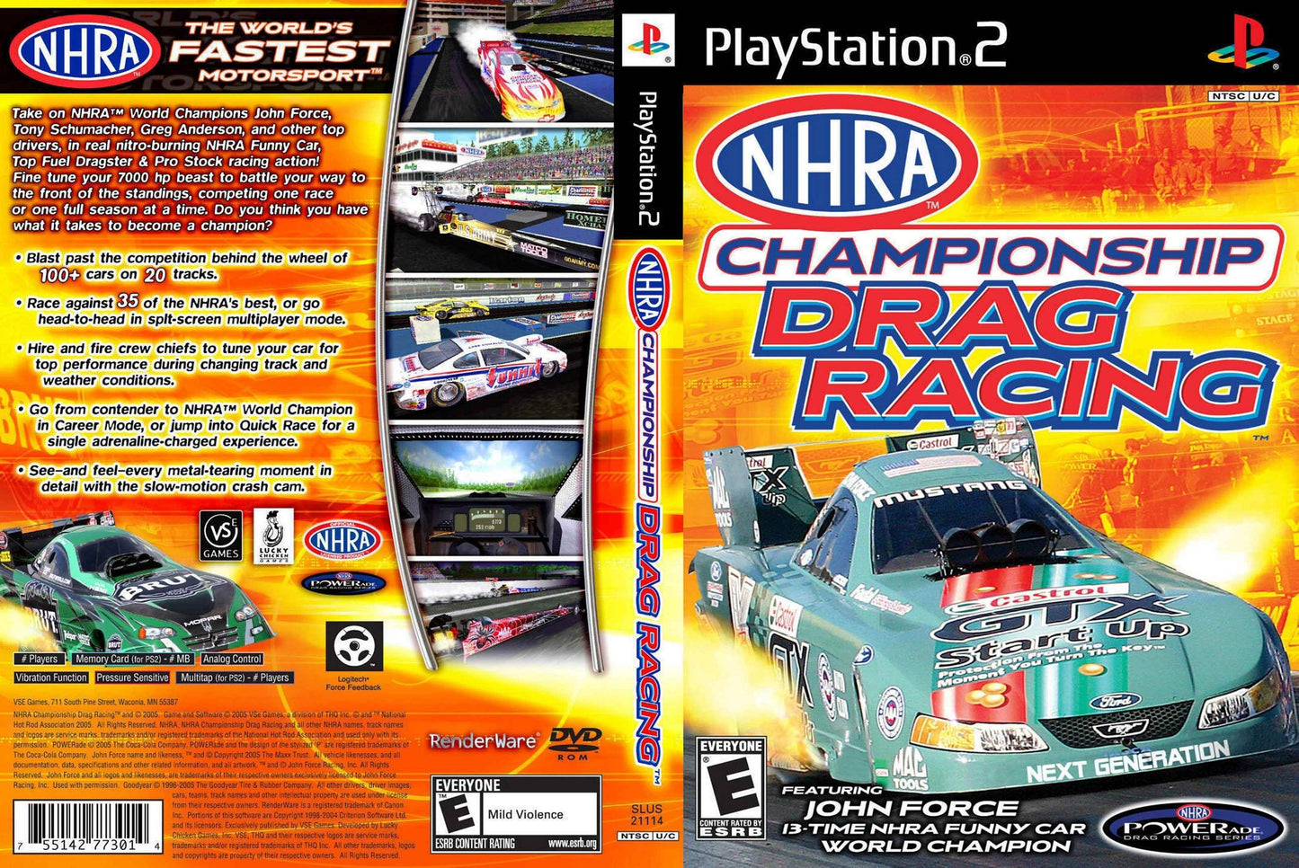 NHRA Championship Drag Racing Cover Art - WOI Solutions