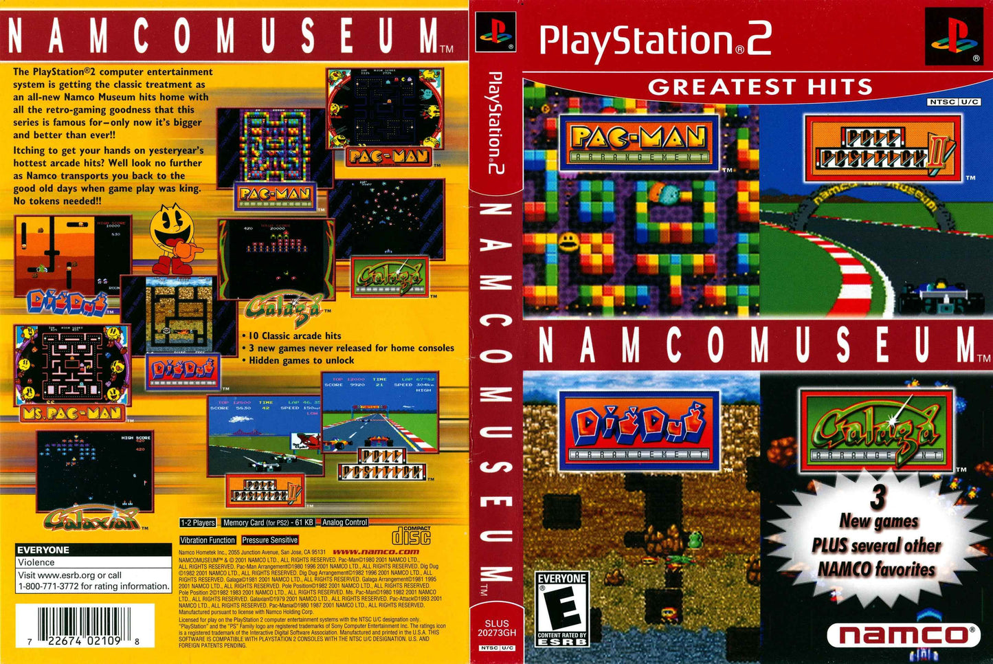 Namco Museum Cover Art - WOI Solutions