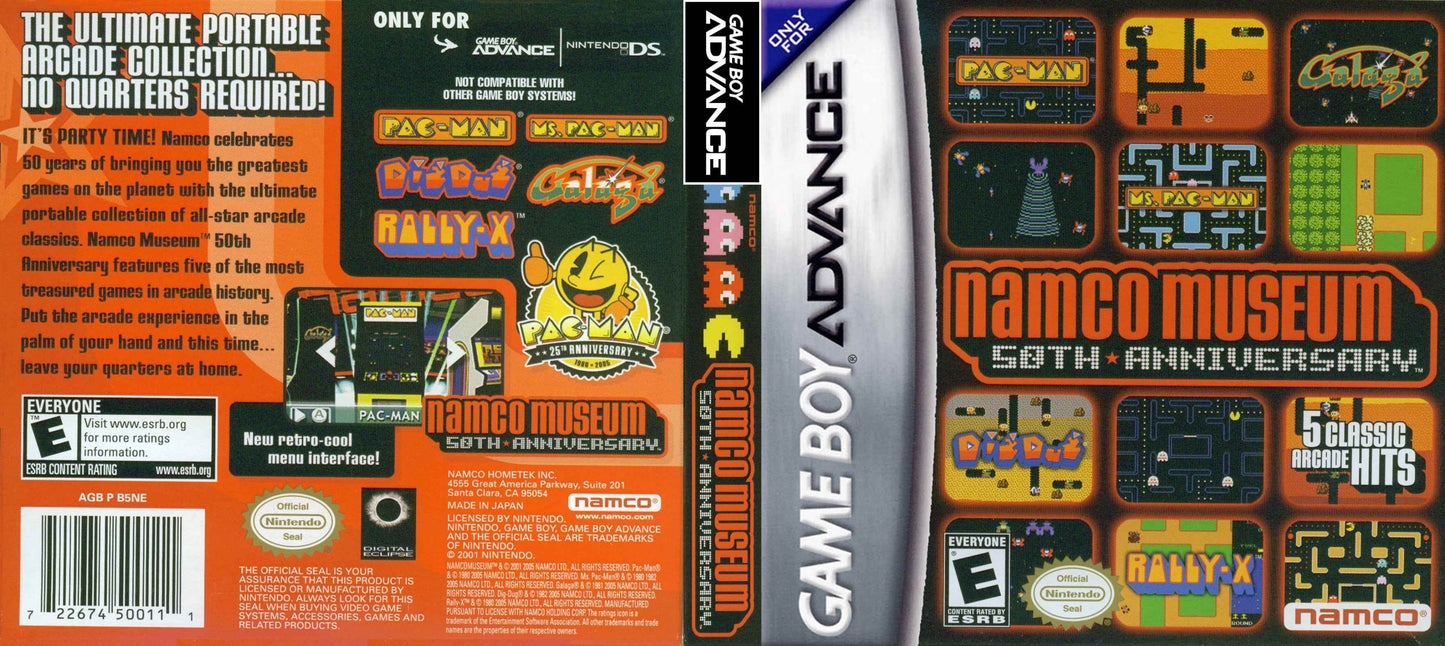 Namco Museum 50th Anniversary Cover Art - WOI Solutions