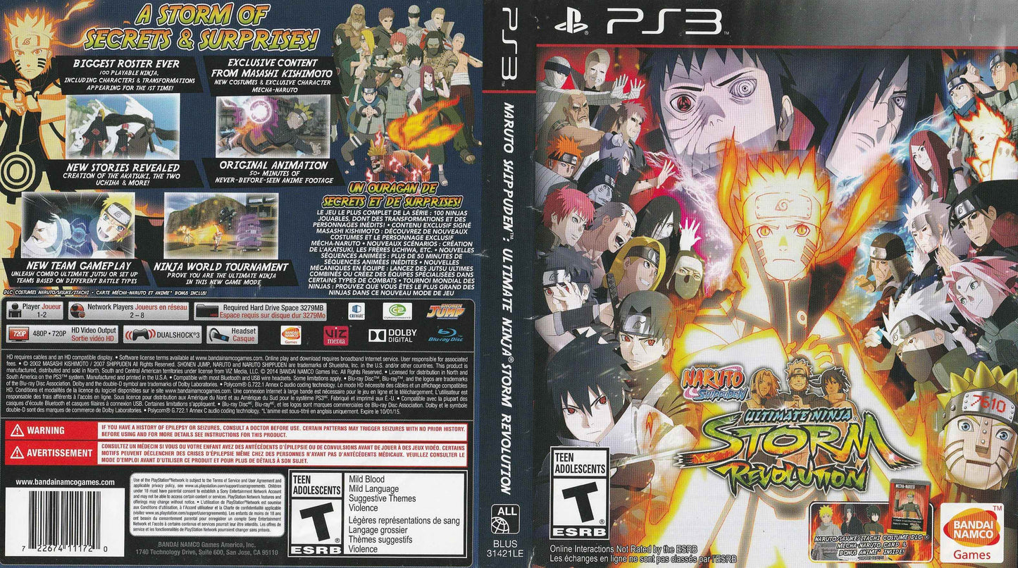 Naruto Shippuden Ultimate Ninja Storm Revolution Cover Art - WOI Solutions