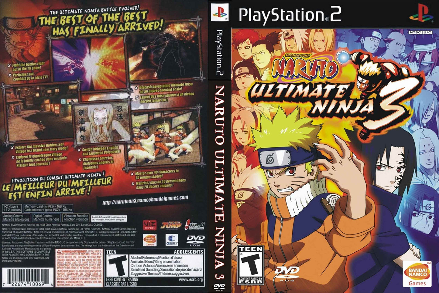 Naruto Ultimate Ninja 3 Cover Art - WOI Solutions
