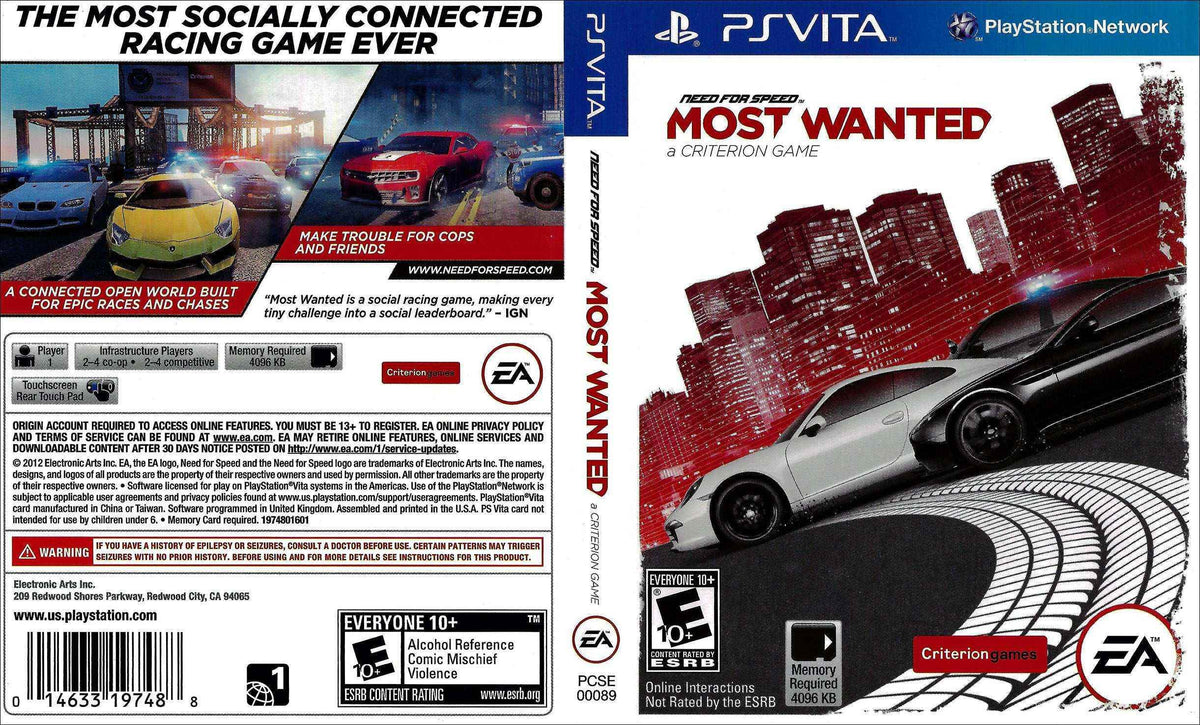 Need for Speed Most Wanted Cover Art - WOI Solutions