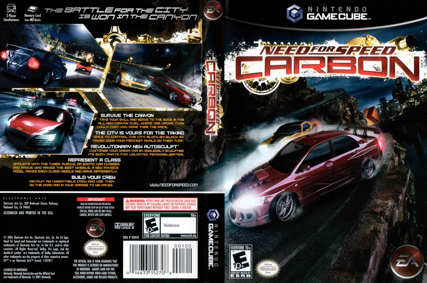 Need For Speed Carbon Cover Art - WOI Solutions