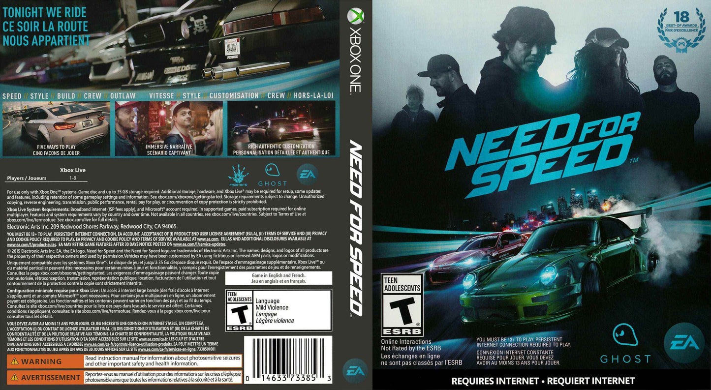 Need for Speed Cover Art - WOI Solutions