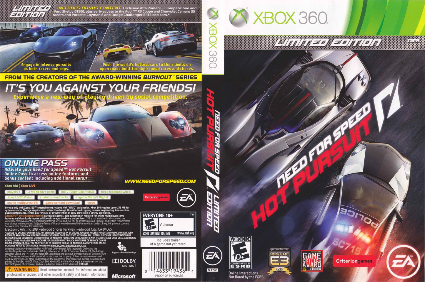 Need for Speed Hot Pursuit Cover Art - WOI Solutions