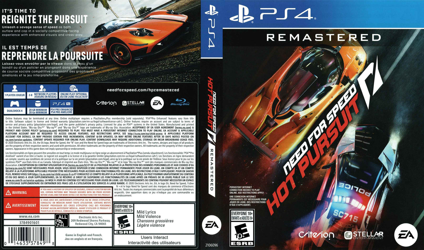 Need for Speed Hot Pursuit Remastered Cover Art - WOI Solutions