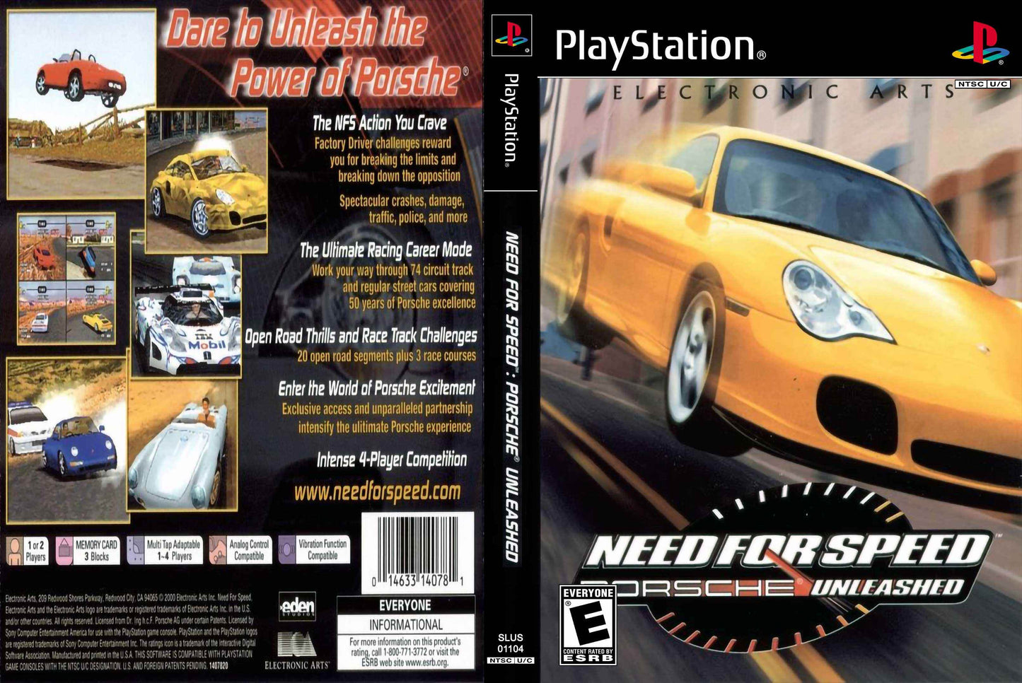 Need for Speed Porsche Unleashed Cover Art - WOI Solutions