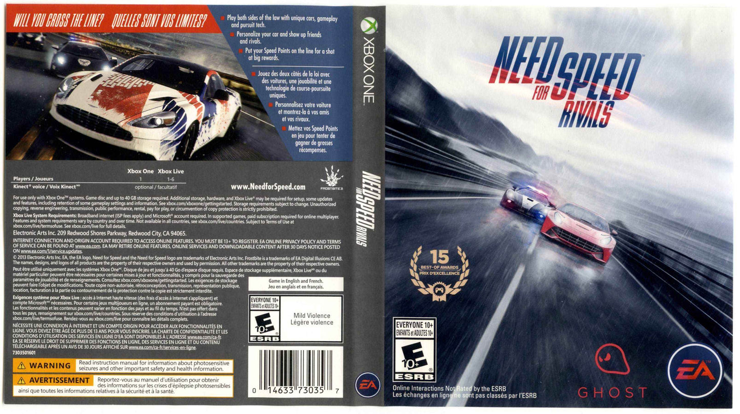 Need for Speed Rivals Cover Art - WOI Solutions