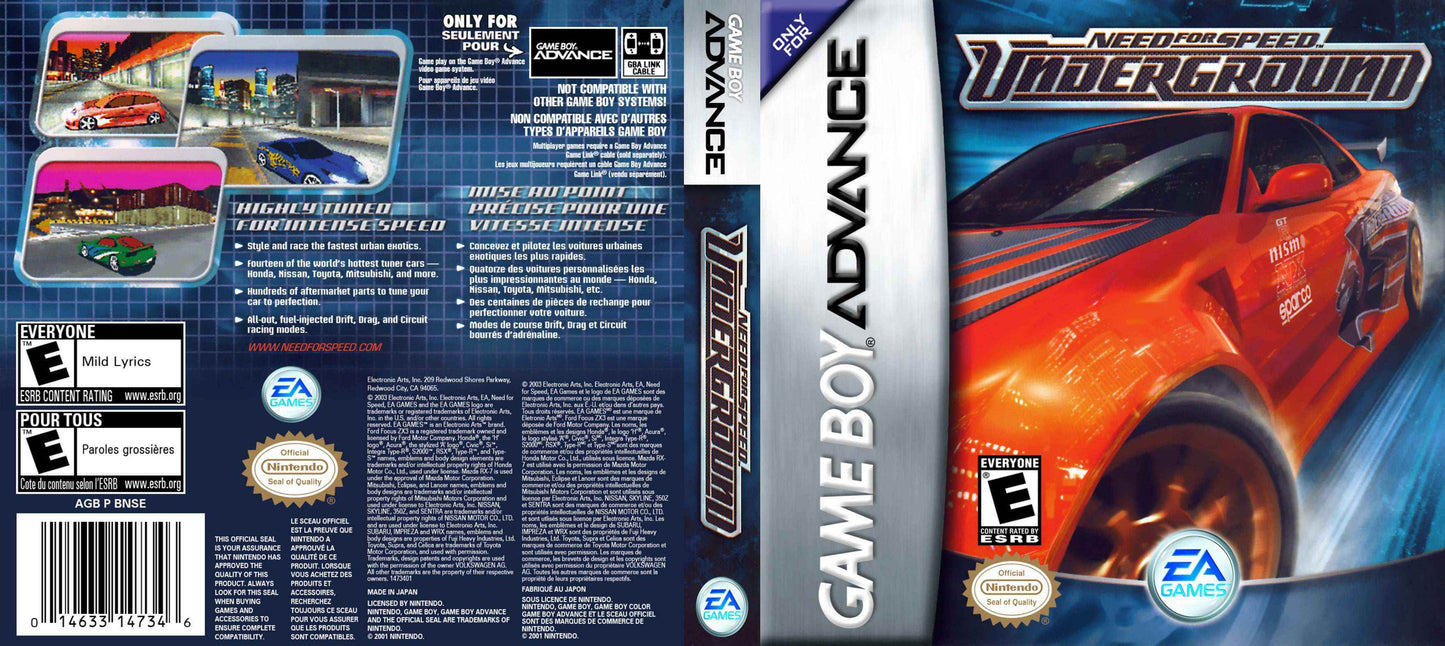 Need for Speed Underground Cover Art - WOI Solutions
