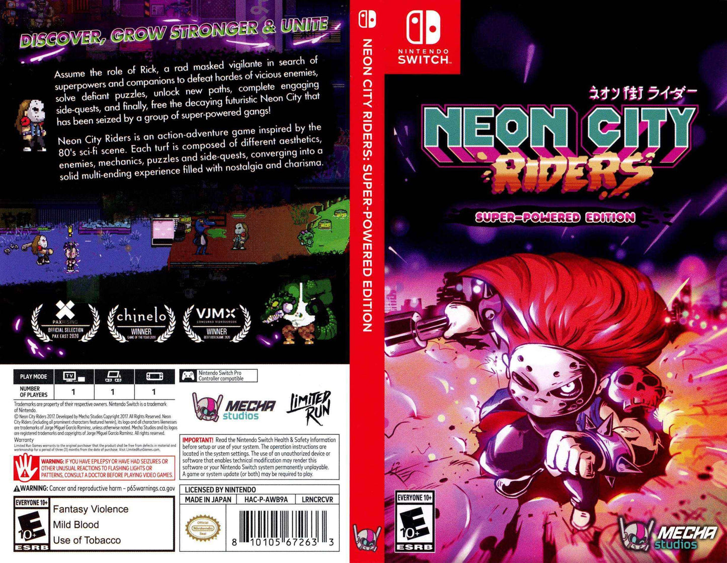Neon City Riders Super-Powered Edition Cover Art - WOI Solutions