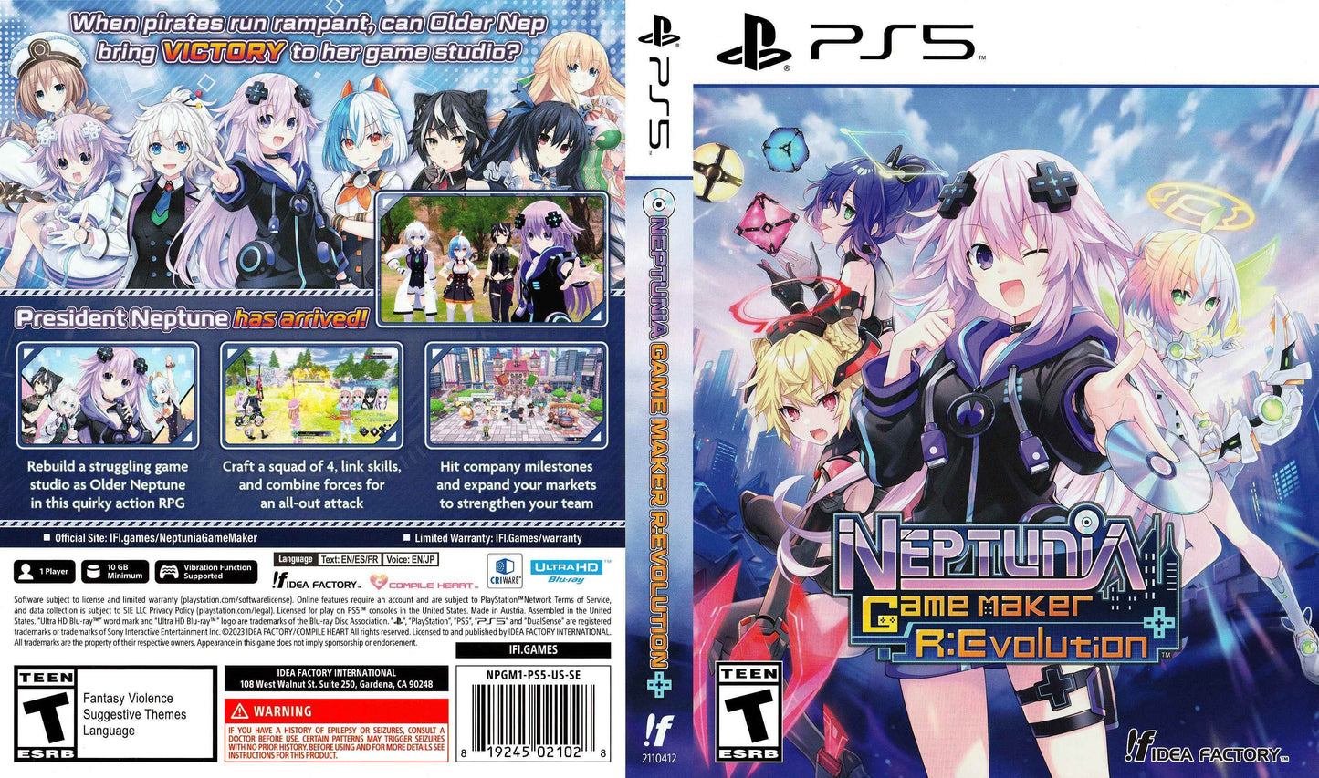 Neptunia Game Maker R Evolution Cover Art - WOI Solutions