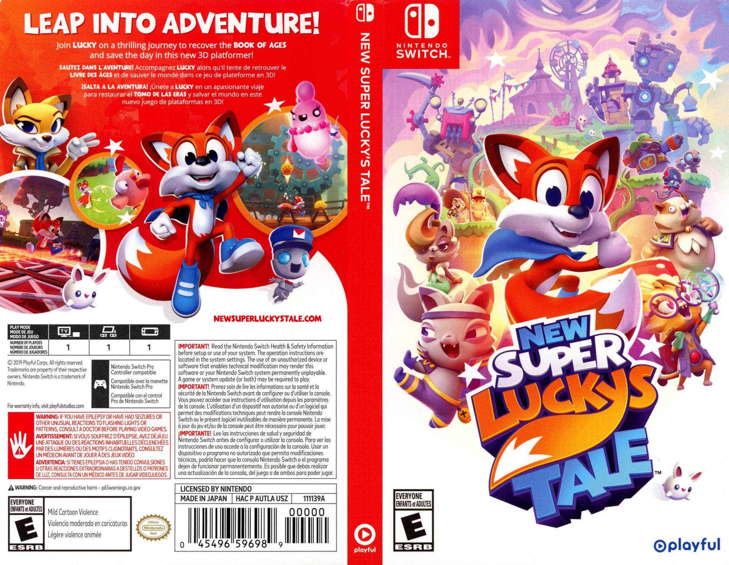 New Super Lucky's Tale Cover Art - WOI Solutions