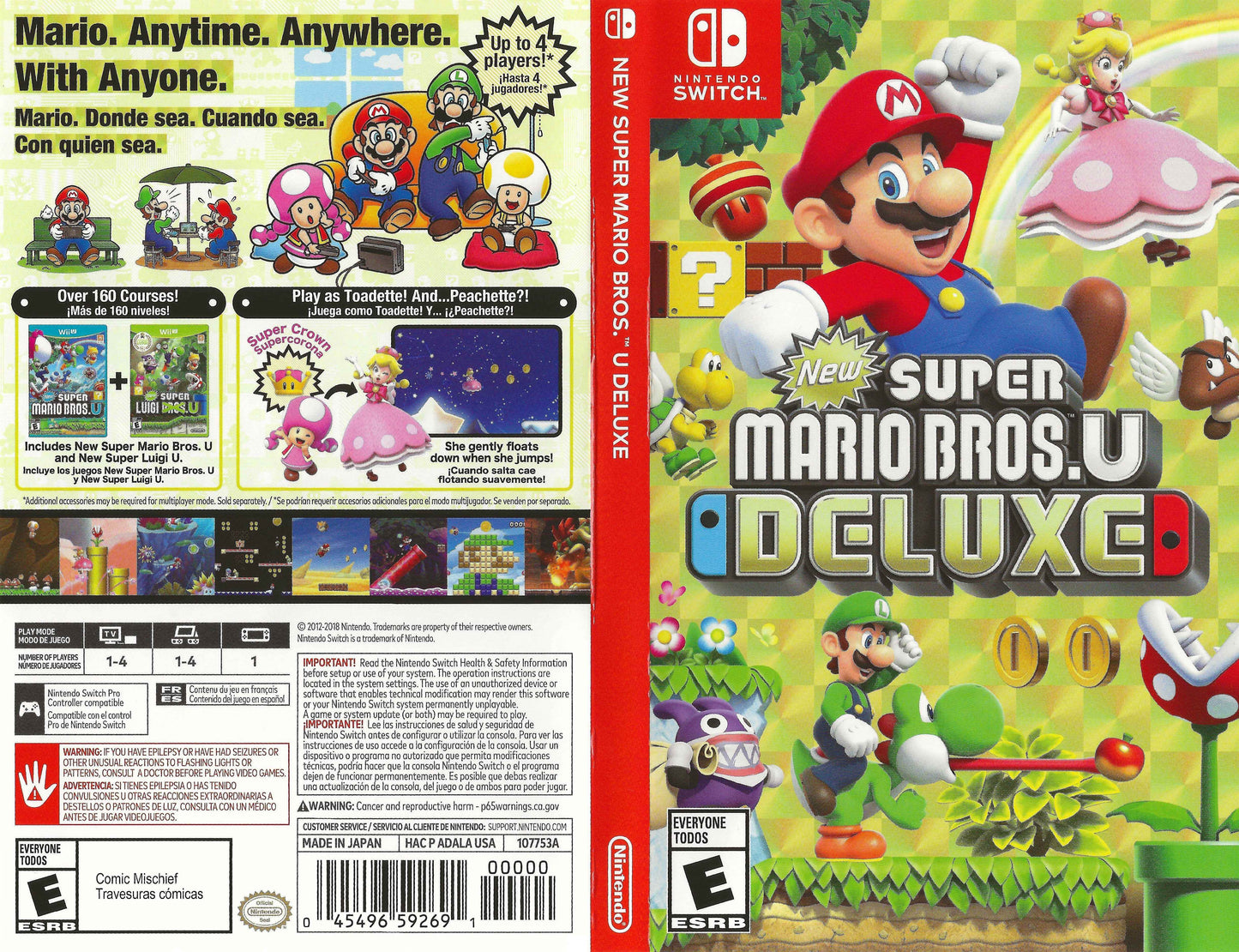 New Super Mario Bros. U Deluxe Cover Art - WOI Solutions