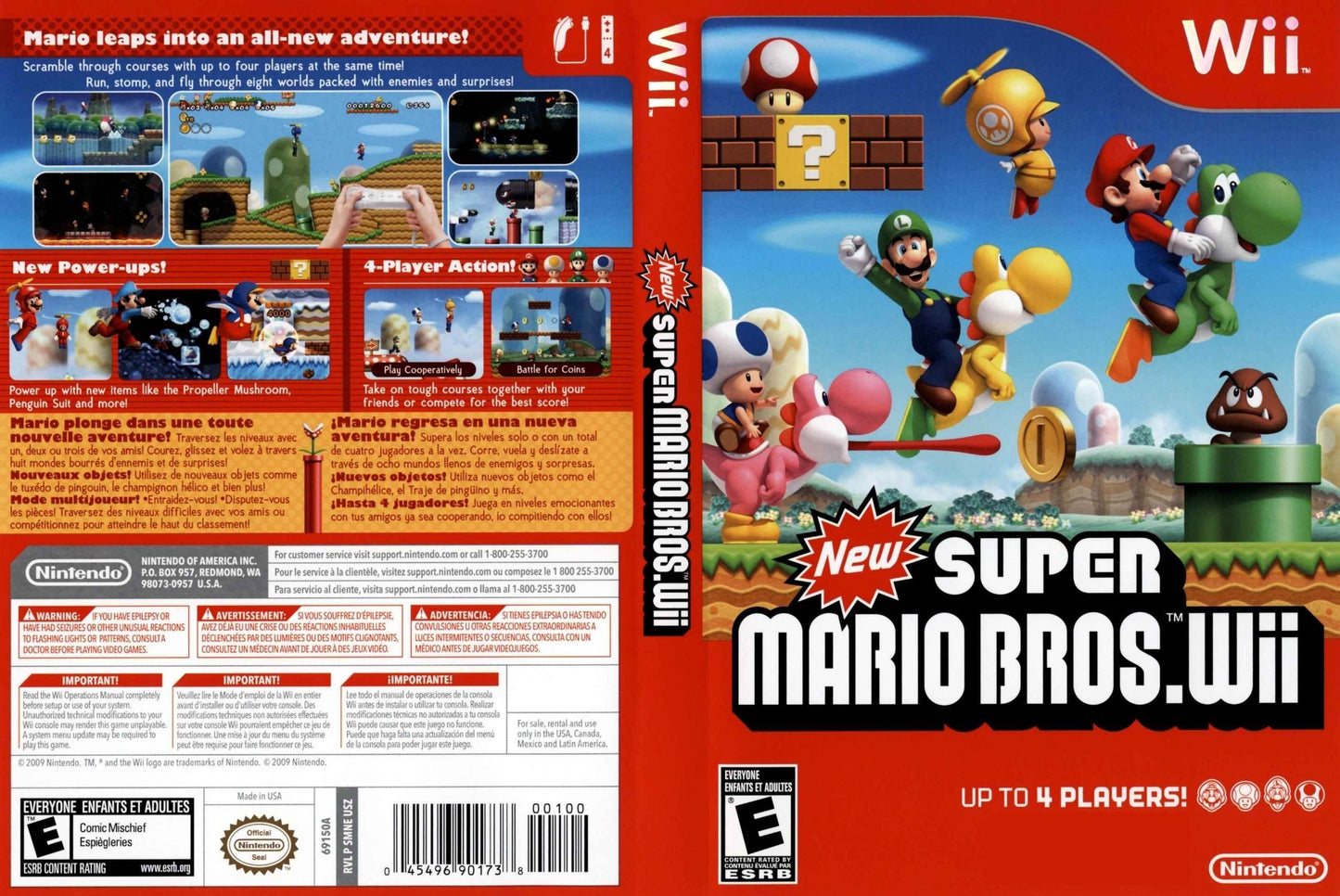 New Super Mario Bros. Wii Cover Art - WOI Solutions