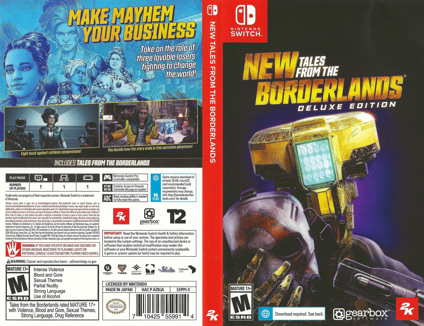 New Tales from the Borderlands Deluxe Edition Cover Art - WOI Solutions