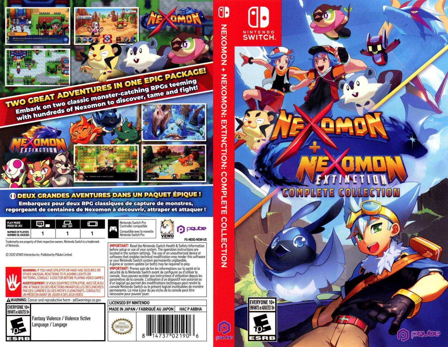 Nexomon + Nexomon Extinction Complete Collection Cover Art - WOI Solutions