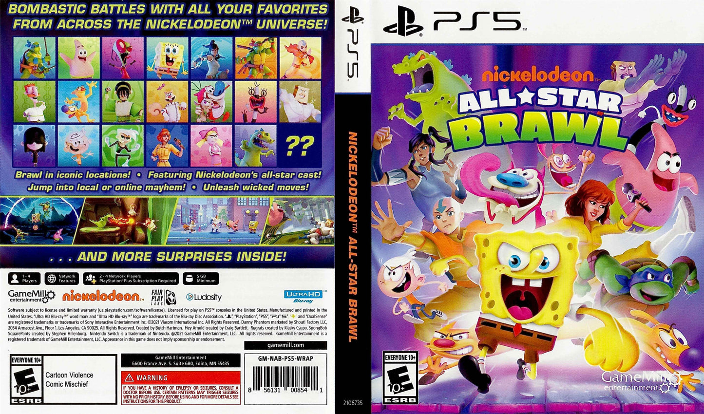 Nickelodeon All-Star Brawl Cover Art - WOI Solutions