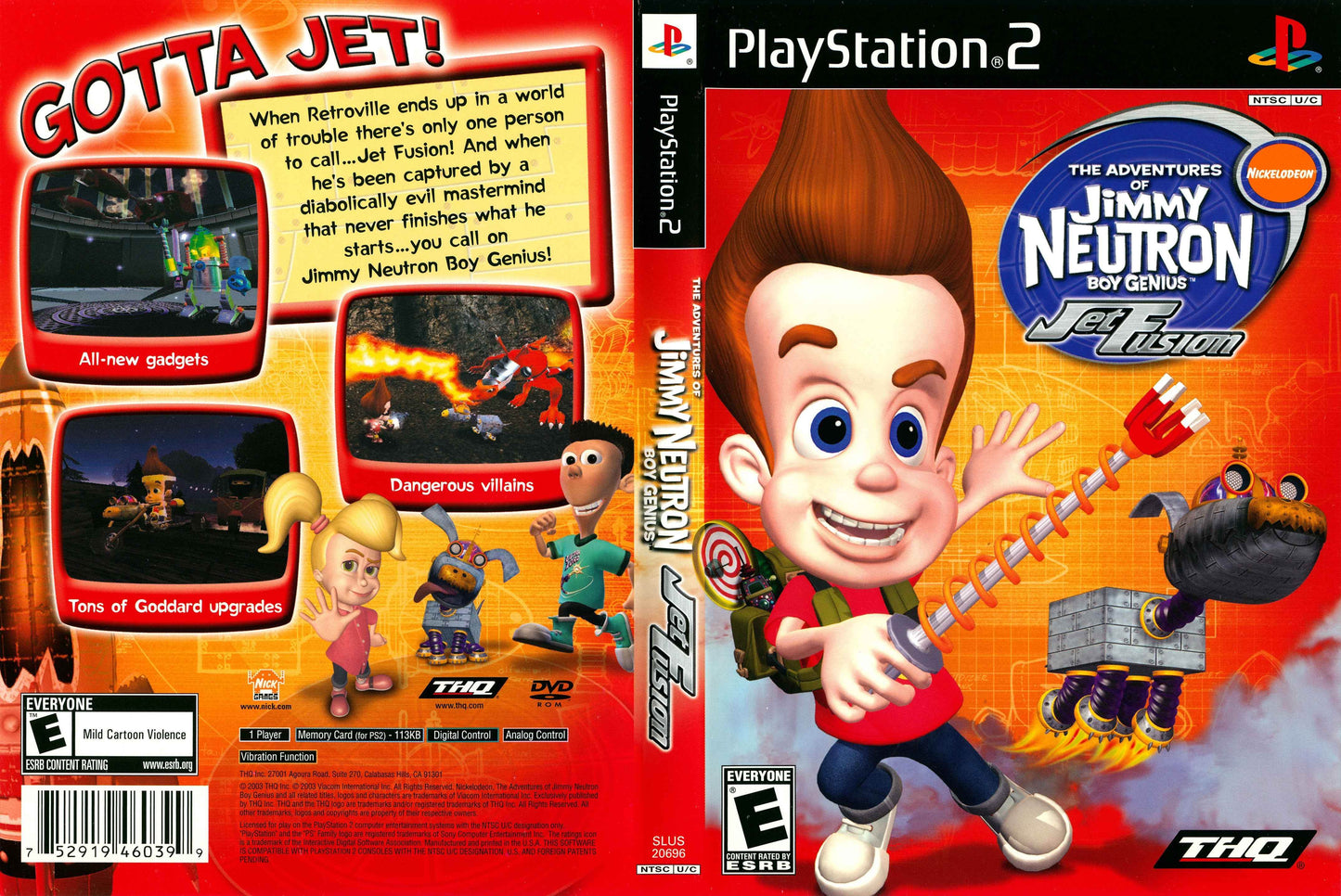 Nickelodeon Jimmy Neutron Boy Genius Jet Fusion Cover Art - WOI Solutions