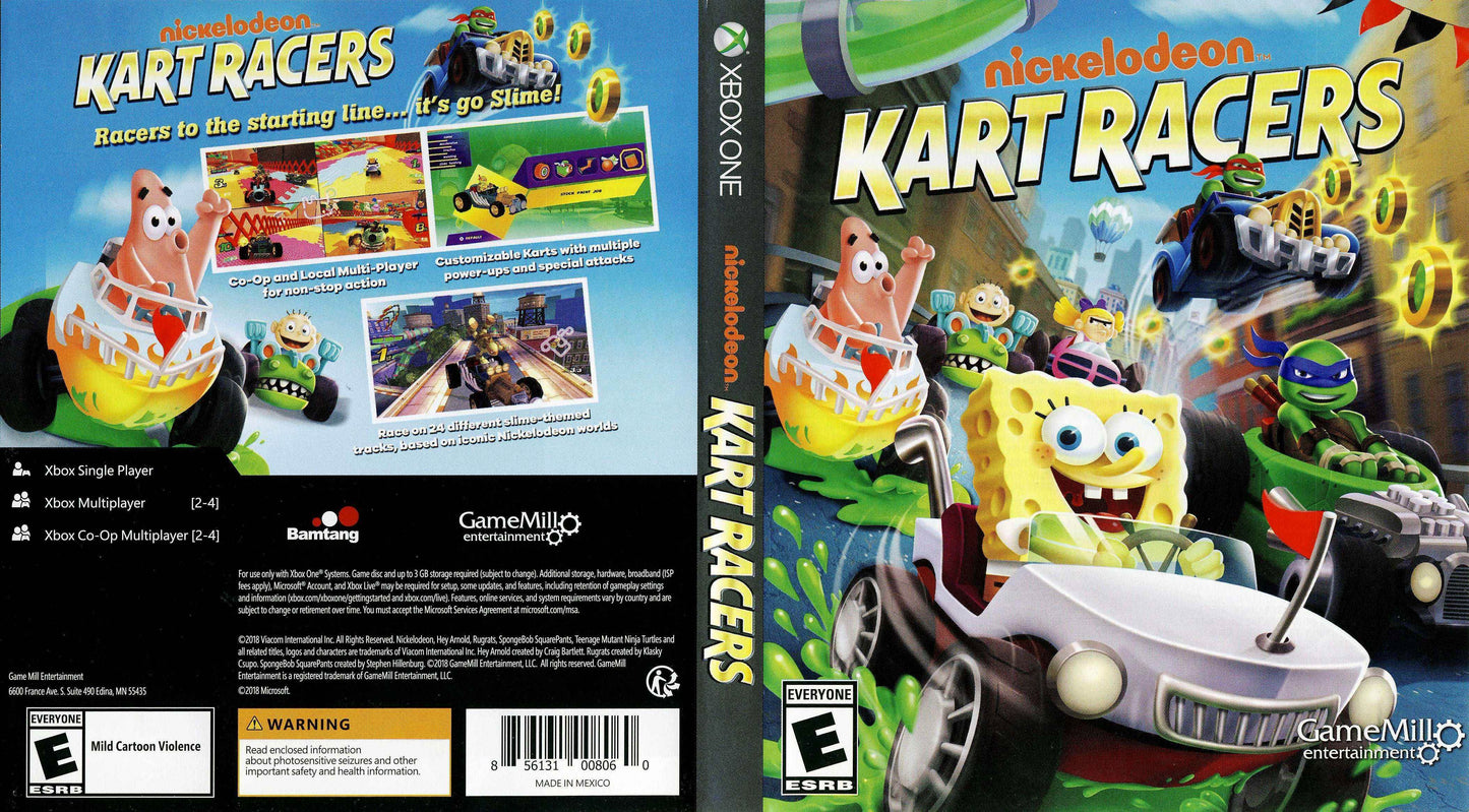 Nickelodeon Kart Racers Cover Art - WOI Solutions