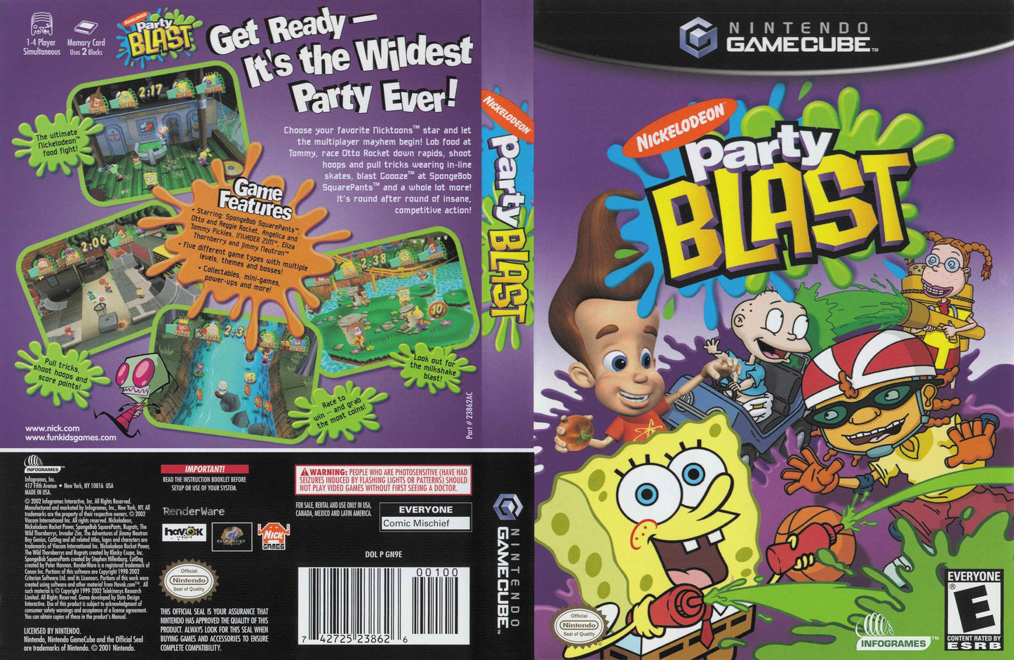 Nickelodeon Party Blast Cover Art - WOI Solutions